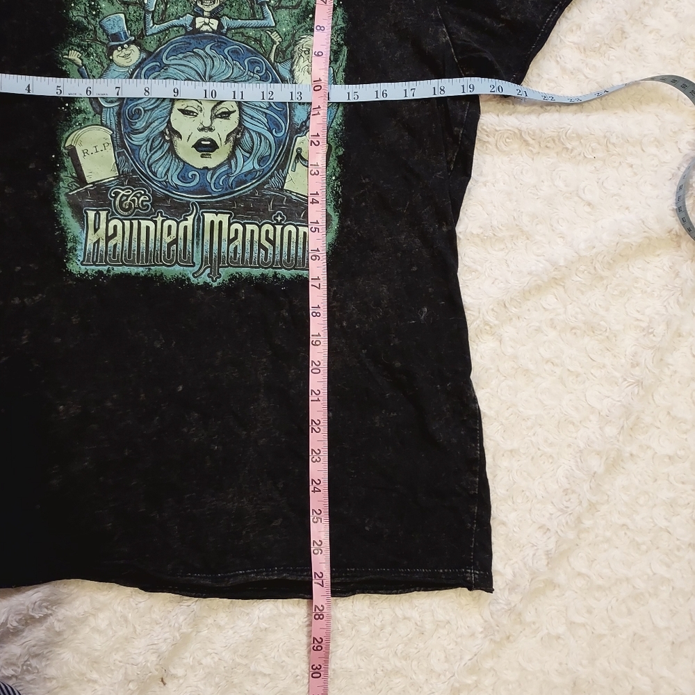 Disney's The Haunted Mansion Ghosts Black Mineral wash t-shirt Small Spooky - Picture 9 of 9